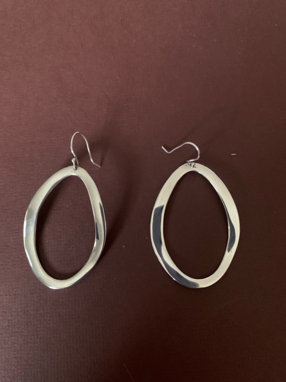 IPPOLITA Sterling Silver Wavy Oval Drop Earrings